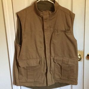 North River Outfitters Canvas Fishing Vest sz XL